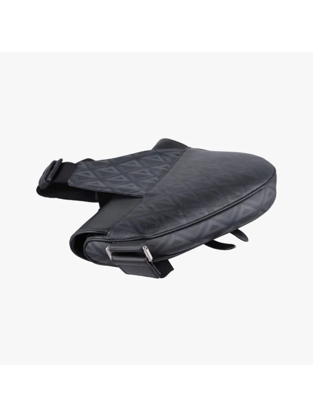 Dior Saddle Black Blue Leather Shoulder Bag